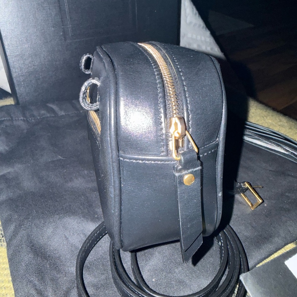 /traded/💯 YSL Lou Linen Canvas and Leather Camera Crossbody/Belt Bag - Picture 6 of 15